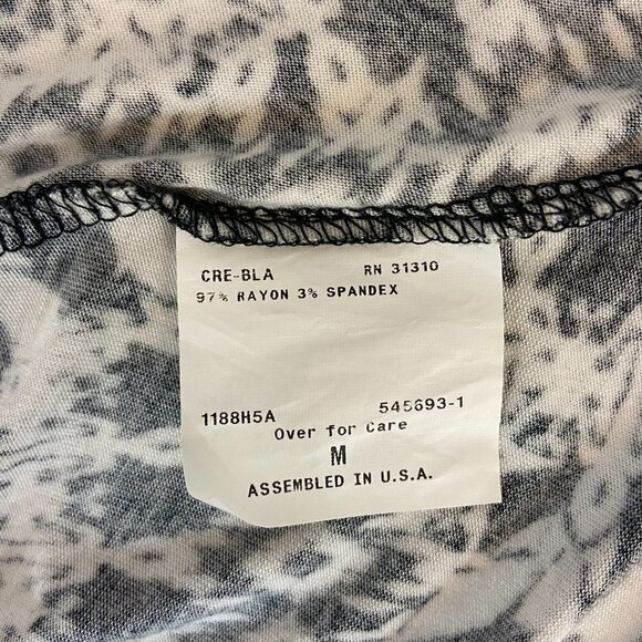 BCX Women's Dress Size Medium A Line Sleeveless Knee Length Black & White Casual - Picture 8 of 8